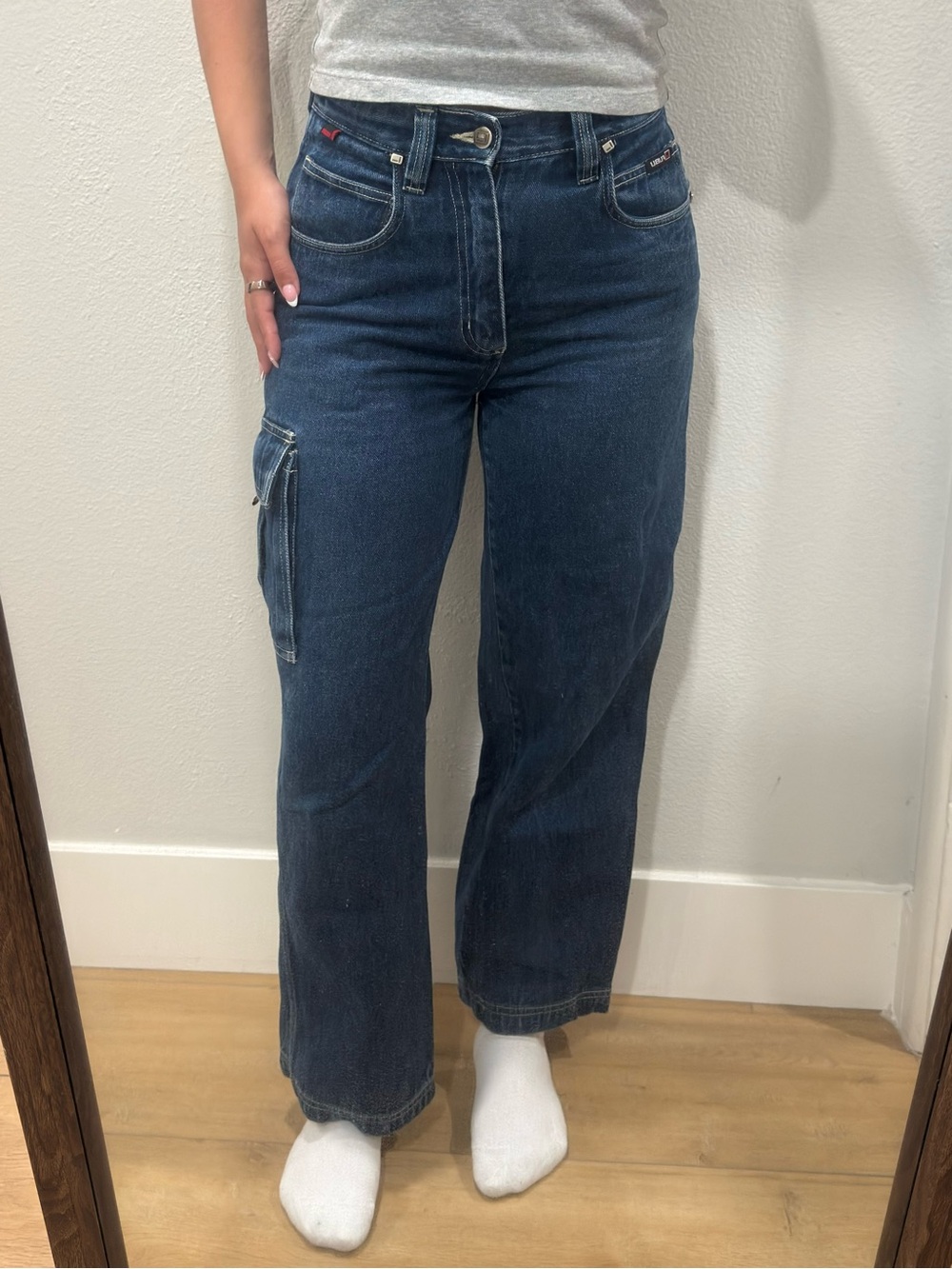 FUBU Vintage Dark Blue Straight-Leg Women’s Jeans